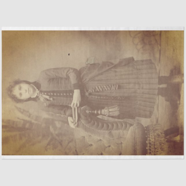 Little Vintage Reader Tissue Paper (Front)