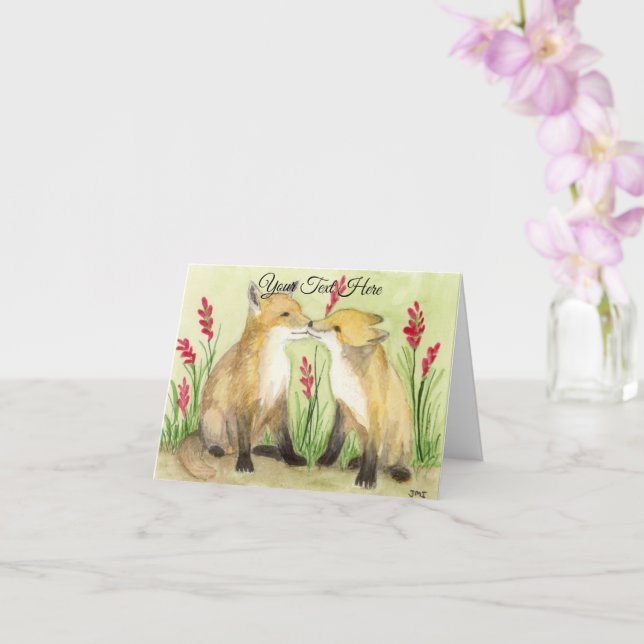 Little Vixens Card (Orchid)