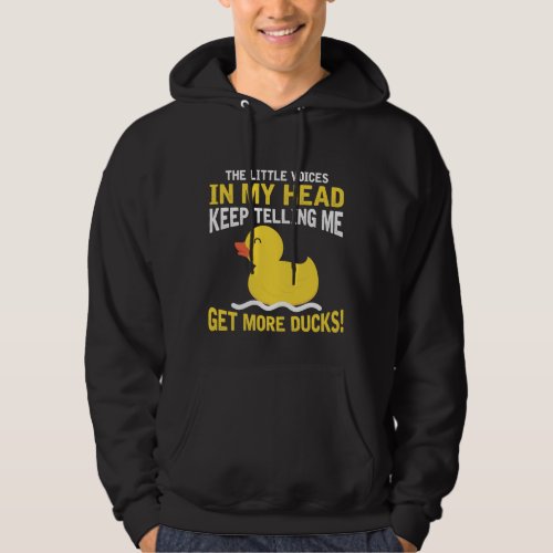 Little Voices in my Head Rubber Duck Lover Farmer Hoodie