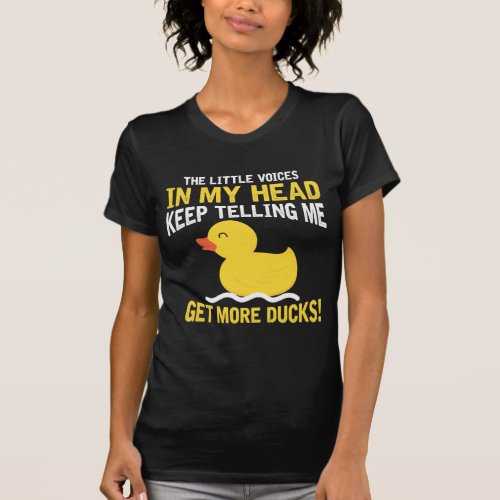 Little Voices in my Head Rubber Duck Lover Farmer T_Shirt