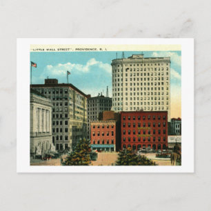 Little Wall Street, Providence, Rhode Island Postcard