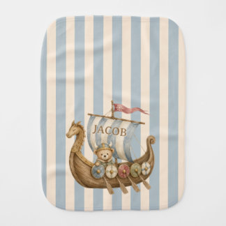 Little Warior Viking Baby Nursery Burp Cloth