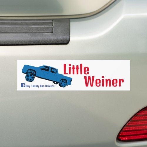 Little Weiner Squatty Bumper Sticker