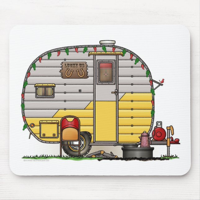 Little Western Camper Trailer Mouse Pad (Front)