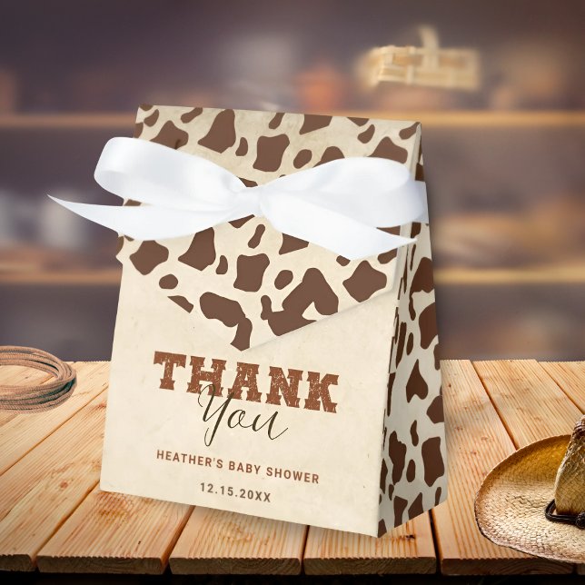 Little Western Cowboy Baby Shower Favor Boxes (Creator Uploaded)