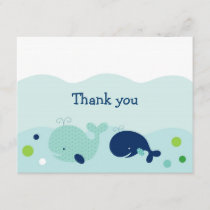 Little Whale Nautical Thank You Note Cards