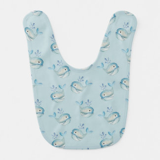 Little Whale Wonder Baby Bib