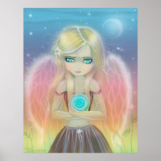 Little Whirlwind Angel Poster Print (Front)