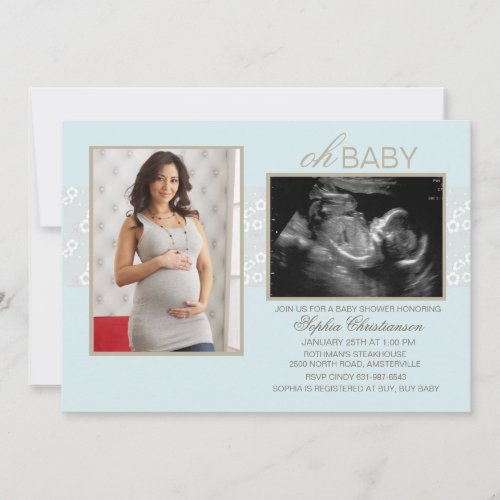 Little Whispers Blue Invite