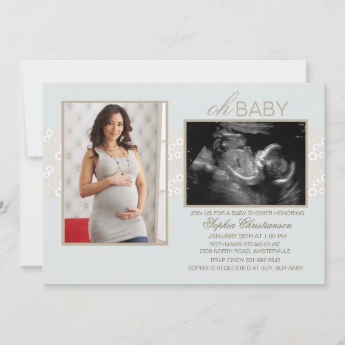 Little Whispers, Gender Neutral Custom Invitation