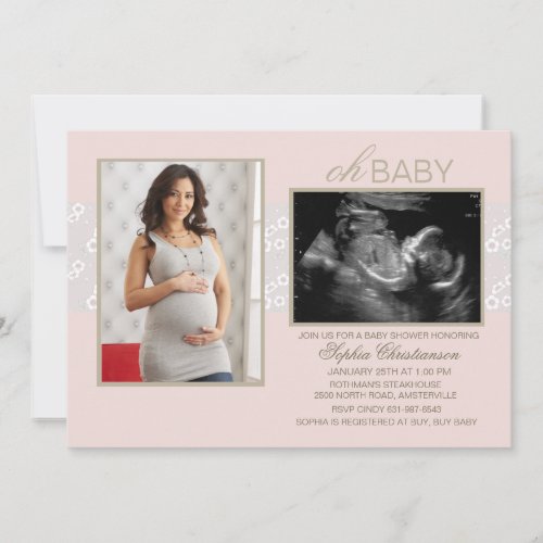 Little Whispers Pink Invites