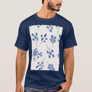 Little White blue Flowers T-Shirt