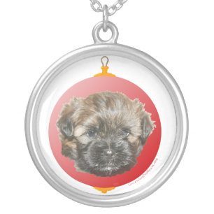 Little White Dog Portrait Necklace