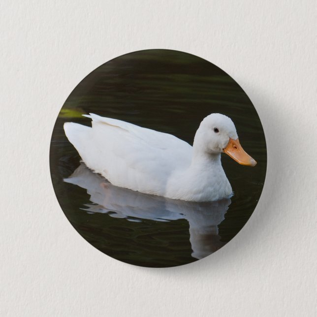 Little White Duck Button (Front)
