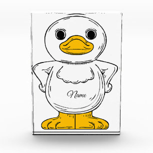 Little White Duck Standing Thunder_Cove Acrylic Award