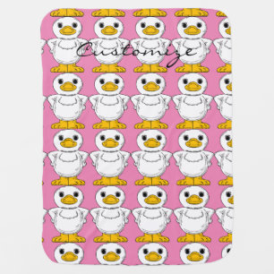 Little White Duck Standing Thunder_Cove Baby Blanket