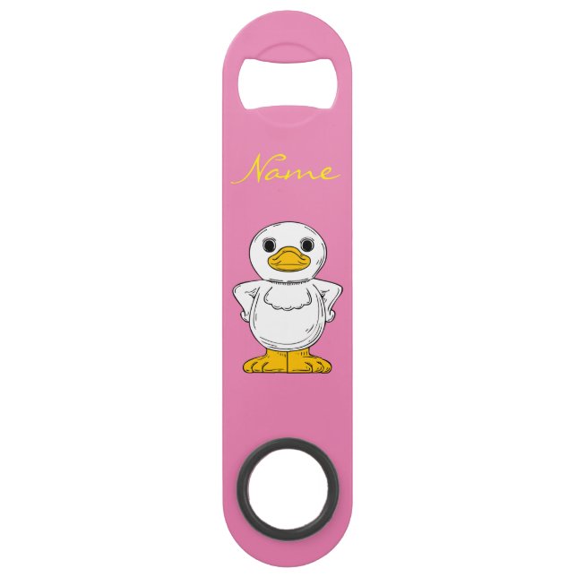 Little White Duck Standing Thunder_Cove Bar Key (Front)
