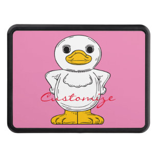 Little White Duck Standing Thunder_Cove Hitch Cover
