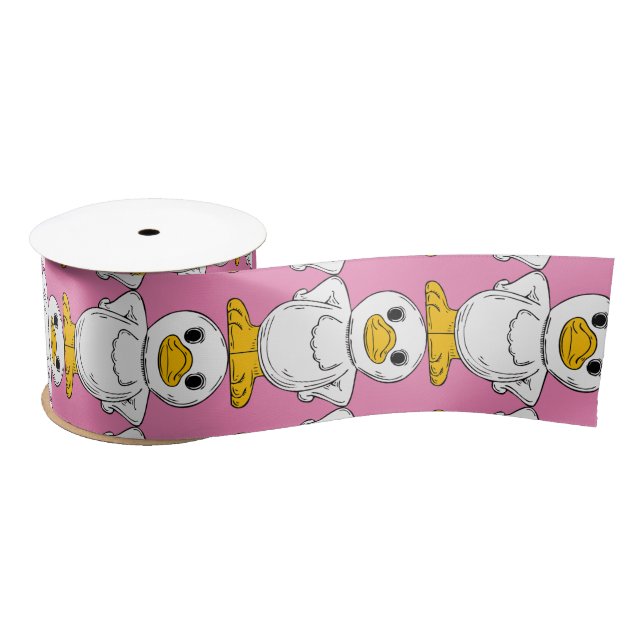 Little White Duck Standing Thunder_Cove Satin Ribbon (Spool)