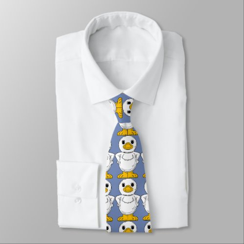 Little White Ducks Standing Thunder_Cove Neck Tie