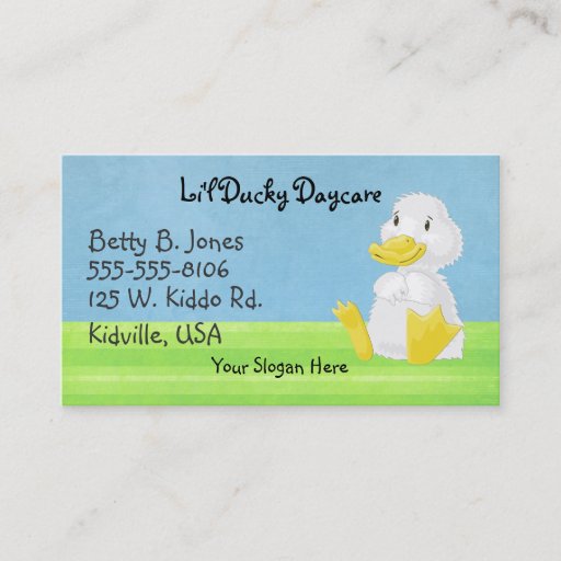 Customizable Little White Ducky Business Cards