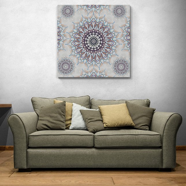 Little white floral fallen to the rural canvas print (Creator Uploaded)