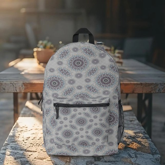 Little white floral fallen to the rural printed backpack (Creator Uploaded)