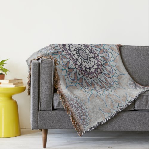 Little white floral fallen to the rural throw blanket