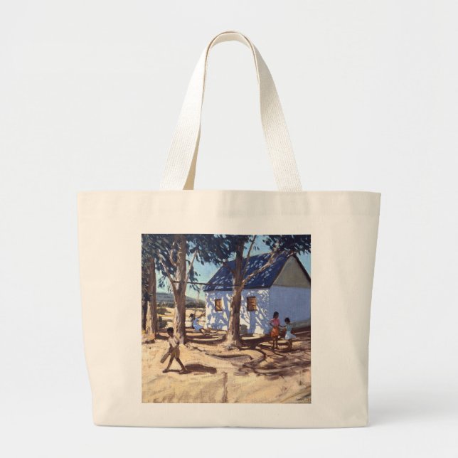Little white house Karoo South Africa Large Tote Bag (Front)