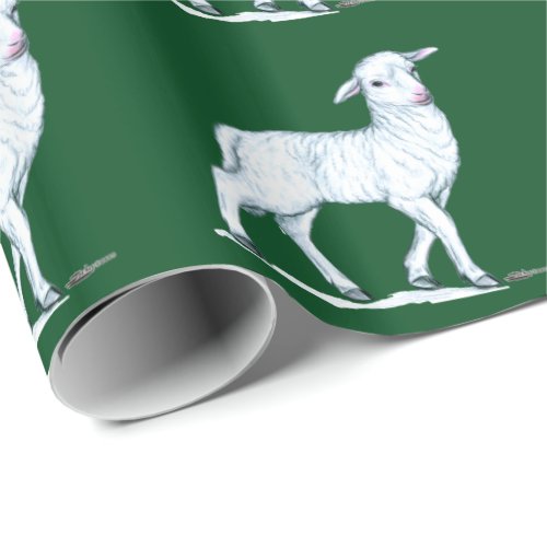 Little White Lamb Wrapping Paper