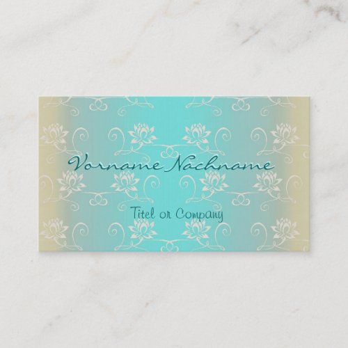 Little white Lotus Business Card Template