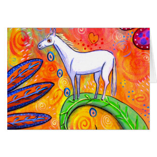 Little White Magic Horse Cards