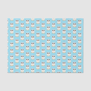 "Little White Owl" Tissue Paper