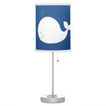 Little White Whale Nursery Lamp