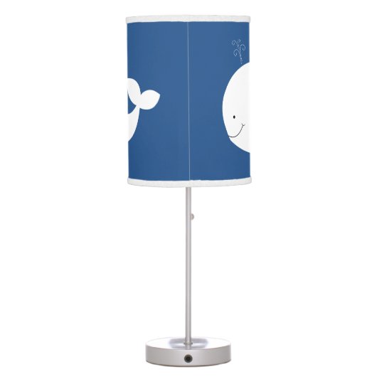 Little White Whale Nursery Lamp (Back)
