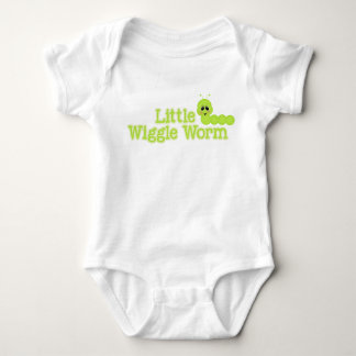Little Wiggle Worm Bright Spring Green Inchworm Baby Bodysuit