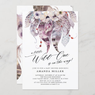 Little Wild One Baby Shower Invitation