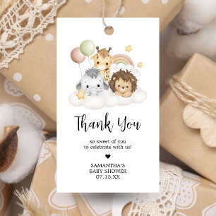 Little Wild One Cute Baby Shower Favor Tags