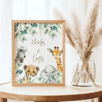 Little Wild One Safari Baby Shower Books & Gifts