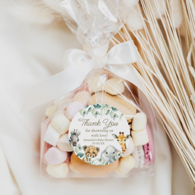 Little Wild One Safari Baby Shower Favor Tag (Little Wild One Safari Baby Shower Favor Tags)