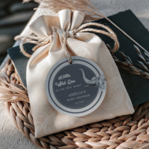 Little Wild One Safari Elephant Favor Tags