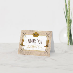 Little Wild One Western Arrows Birthday Party Than Letterpress Thank You Card