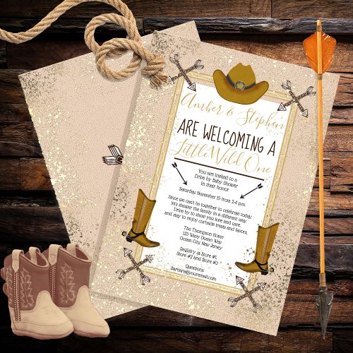 Little Wild One Western Drive by Baby Shower Invitation