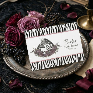 Little Wild One Zebra Safari Books for Baby Enclosure Card