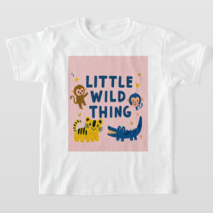 Little Wild Thing Jungle Animal Safari Toddler Boy T-Shirt