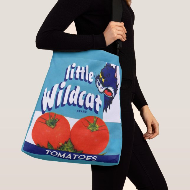 Little Wildcat tomatoes crate label Crossbody Bag (Close Up)