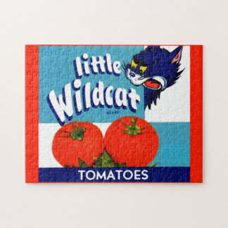 Little Wildcat tomatoes crate label Jigsaw Puzzle