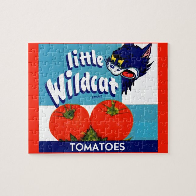 Little Wildcat tomatoes crate label Jigsaw Puzzle (Horizontal)