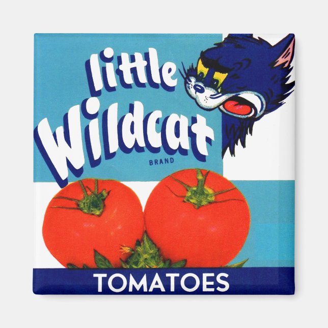 Little Wildcat tomatoes crate label Magnet (Front)