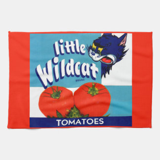 Little Wildcat tomatoes crate label Towel